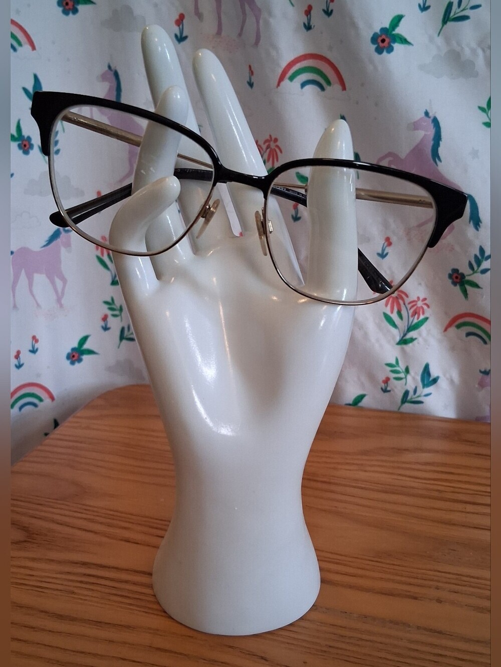 EUC Burberry B1313Q Black Cat Eye & Gold Tone Everyday Reading Glasses Frames